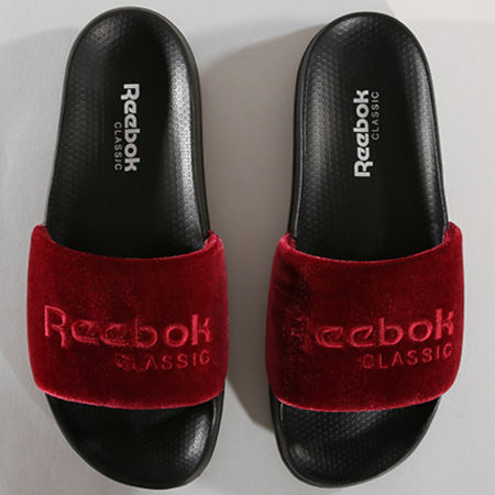Reebok - Claquettes Classic Slide CN4191 Bordeaux Noir 