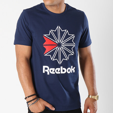 Reebok - Tee Shirt Big Logo Classics DH2076 Bleu Marine