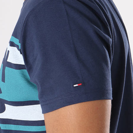 Tommy Hilfiger - Tee Shirt Cut Out Stripe 4525 Bleu Marine