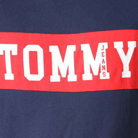 Tommy Hilfiger - Tee Shirt Panel Logo 4534 Bleu Marine