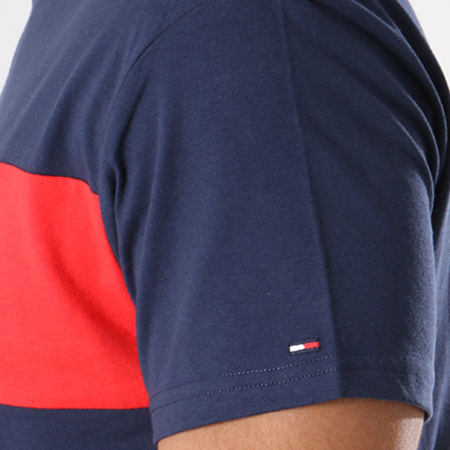 Tommy Hilfiger - Tee Shirt Panel Logo 4534 Bleu Marine