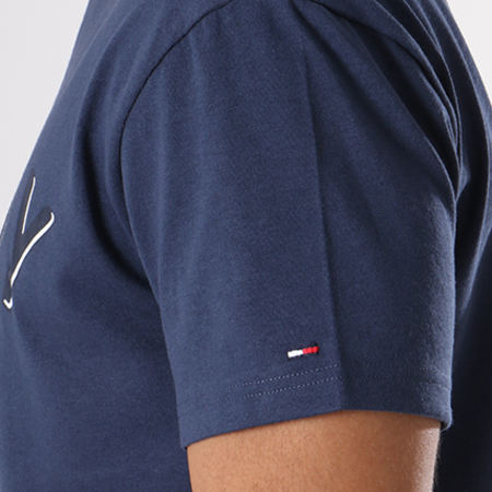 Tommy Hilfiger - Tee Shirt Outline Logo 4536 Bleu Marine