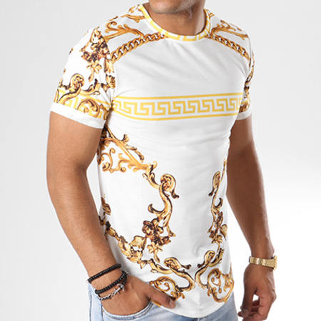 Uniplay - Camiseta oversize UP-321 Oro blanco Renacimiento