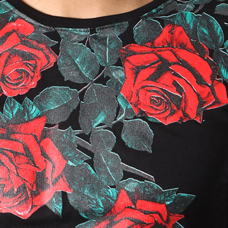 Uniplay - Tee Shirt Oversize 16345-M230 Noir Floral