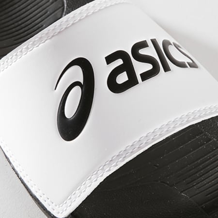 Asics - Claquettes AS003 Slide P72NS 9001 Noir Blanc