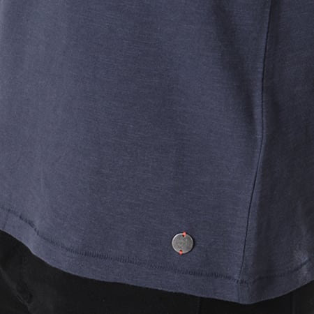 Esprit - Tee Shirt Poche 078EE2K012 Bleu Marine Rouge