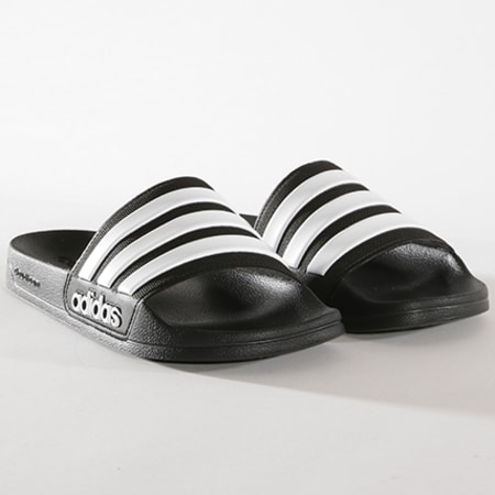 Adidas Originals - Sneakers Adilette Shower AQ1701 Nero Bianco
