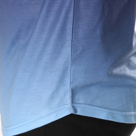 304 Clothing - Tee Shirt Oversize Dip Dye Bleu Marine Dégradé