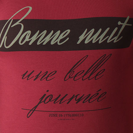 Classic Series - Tee Shirt Bonne Nuit Bordeaux
