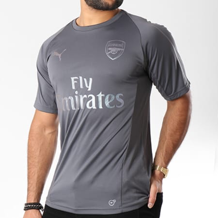 Puma - Tee Shirt De Sport FC Arsenal Training Jersey 753265 01 Gris Anthracite Argenté