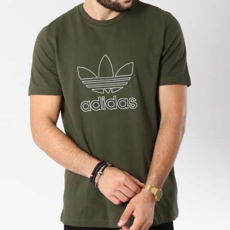 Adidas Originals - Tee Shirt Outline DH5785 Vert Kaki 