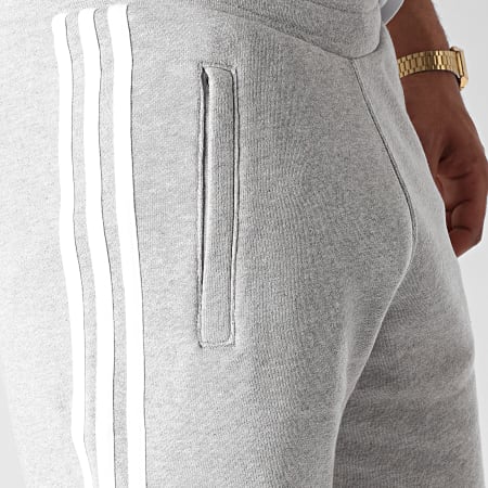 Adidas Originals - Short Jogging Bandes Brodées 3 Stripes DH5803 Gris Chiné