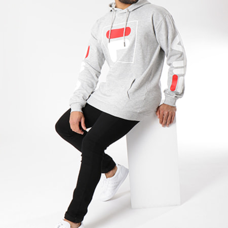 Fila Sweat Capuche Total Hood 2.0 682355 Gris Chine LaBoutiqueOfficielle