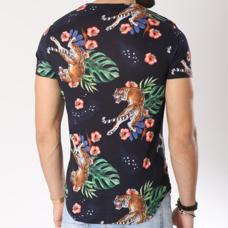 Uniplay - Tee Shirt Oversize 16345-HZ203 Noir Floral