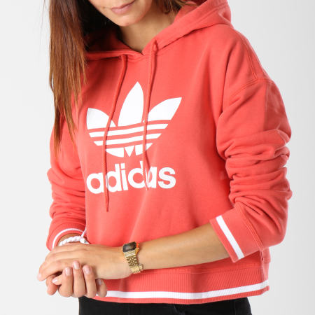 Adidas Originals - Sweat Capuche Femme Active Icons DH2944 Corail