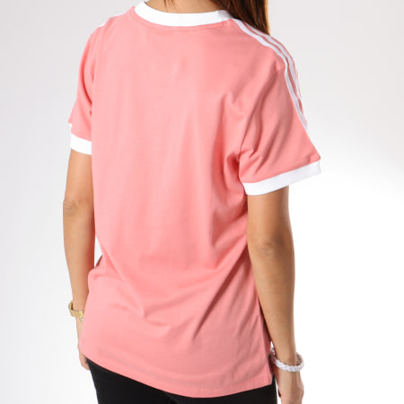 Adidas Originals - Tee Shirt Femme 3 Stripes DH3186 Rose