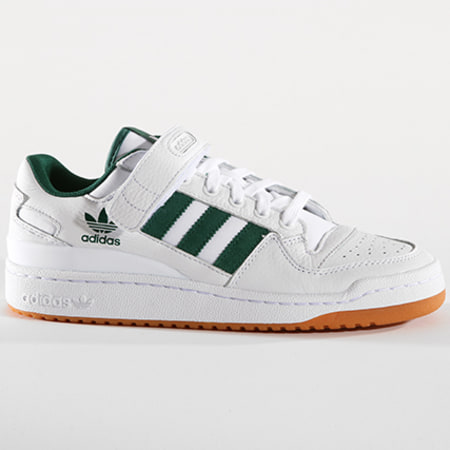 Adidas Originals - Baskets Forum Low AQ1261 Footwear White Collegiate Green Gum