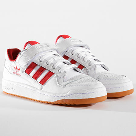 Adidas Originals - Baskets Forum Low B37769 Footwear White Power Red Gum