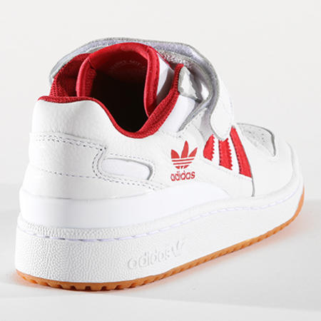 Adidas Originals - Baskets Forum Low B37769 Footwear White Power Red Gum
