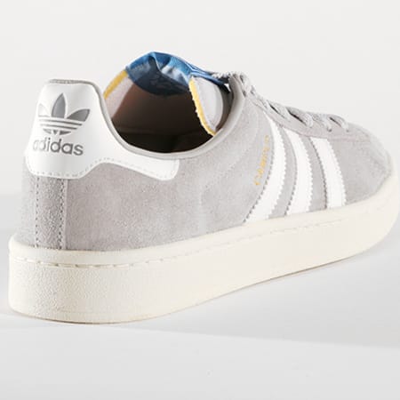 Adidas Originals - Baskets Campus B37846 Grey Two Cloud White Cream White