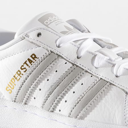 Adidas Originals - Baskets Femme Superstar B42002 Footwear White Grey