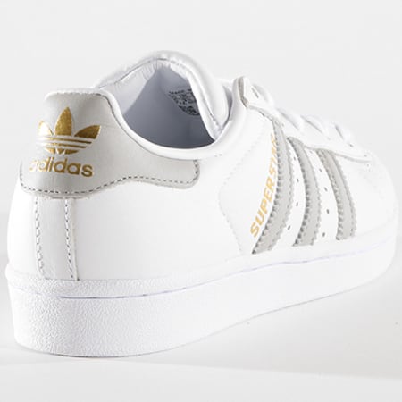 Adidas Originals - Baskets Femme Superstar B42002 Footwear White Grey