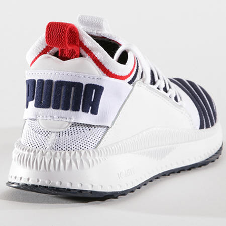 Puma - Baskets Tsugi Jun Sport Stripes 367519 01 White Peacoat Red 