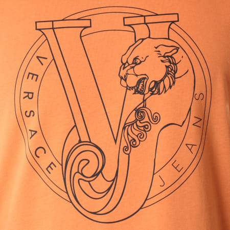 Versace Jeans Couture - Tee Shirt Print Round B3GRB75K Orange