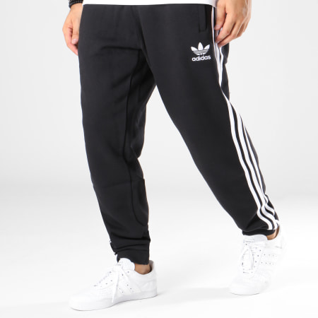 Adidas Originals - Pantalon Jogging Bandes Brodées 3 Stripes DH5801 Noir Blanc
