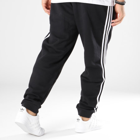 Adidas Originals - Pantalon Jogging Bandes Brodées 3 Stripes DH5801 Noir Blanc