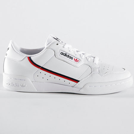 Adidas Originals - Baskets Continental 80 B41674 Footwear White Scarlet Collegiate Navy