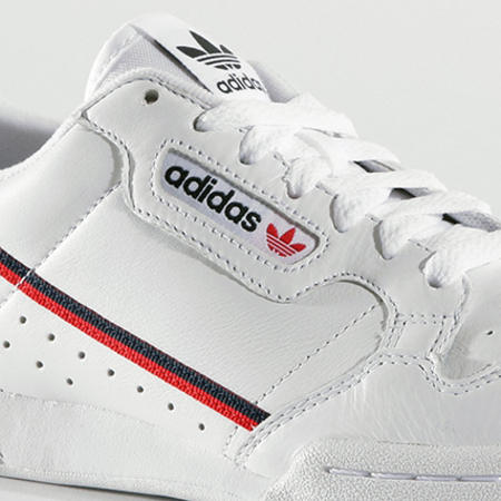 Adidas Originals - Baskets Continental 80 B41674 Footwear White Scarlet Collegiate Navy