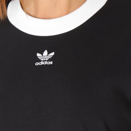 Adidas Originals - Robe Manches Courtes Femme Trefoil DH3184 Noir