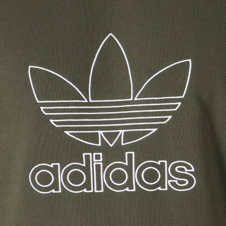 Adidas Originals - Sweat Crewneck Outline DH5762 Vert Kaki 