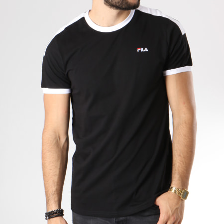 T shirt fila avec bande sur les manches hot sale