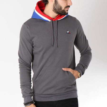 Le Coq Sportif Sweat Capuche Tricolore BBR N1 1821497 Gris