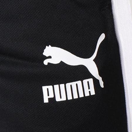 Puma - Pantalon Jogging Avec Bande T7 576317 01 Noir Blanc