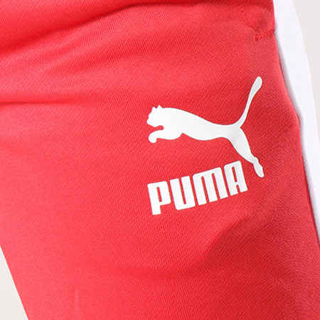 Puma - Pantalon Jogging Avec Bande T7 576317 12 Rouge Blanc
