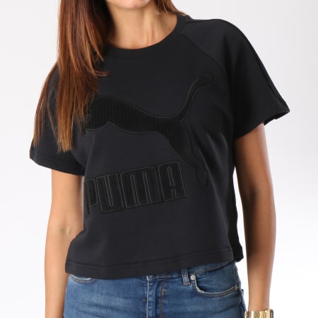 Puma - Tee Shirt Femme Downtown 576728 Noir