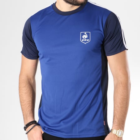 Foot - Tee Shirt De Sport Fan F17006 Bleu Marine