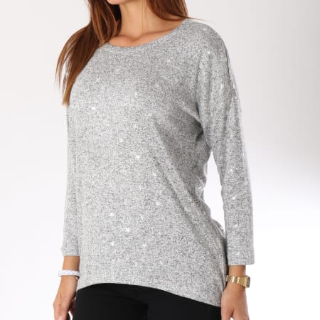 Only - Pull Femme Melia Gris Chiné