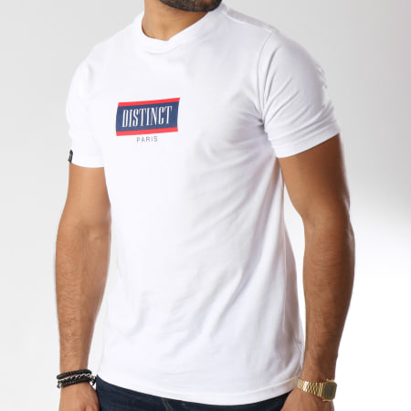 Distinct - Tee Shirt Cartouche Blanc 