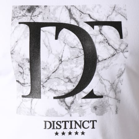 Distinct - Tee Shirt Logogramme Blanc Noir