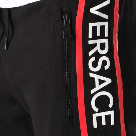 Versace Jeans Couture - Pantalon Jogging Sup314 Print Noir Blanc Rouge