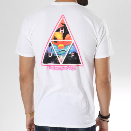 HUF - Tee Shirt Good Trips Triple Triangle Blanc 