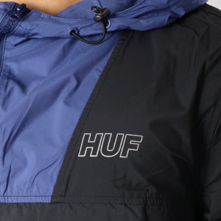 HUF - Coupe-Vent Expoler Noir Bleu Marine