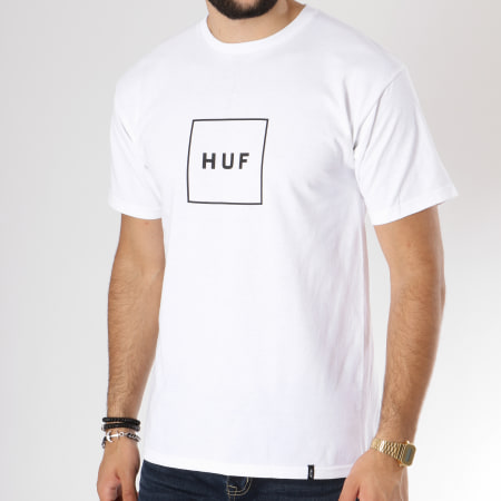 HUF - Tee Shirt Essential Box Logo Blanc