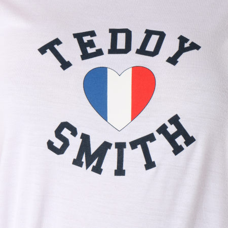 Teddy Smith - Tee Shirt Femme Twelvo Blanc