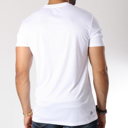 Umbro - Tee Shirt De Sport Print Jersey Blanc Noir