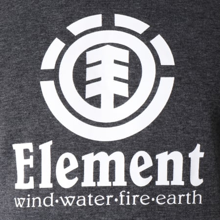 Element - Sweat Capuche Vertical Gris Anthracite Chiné